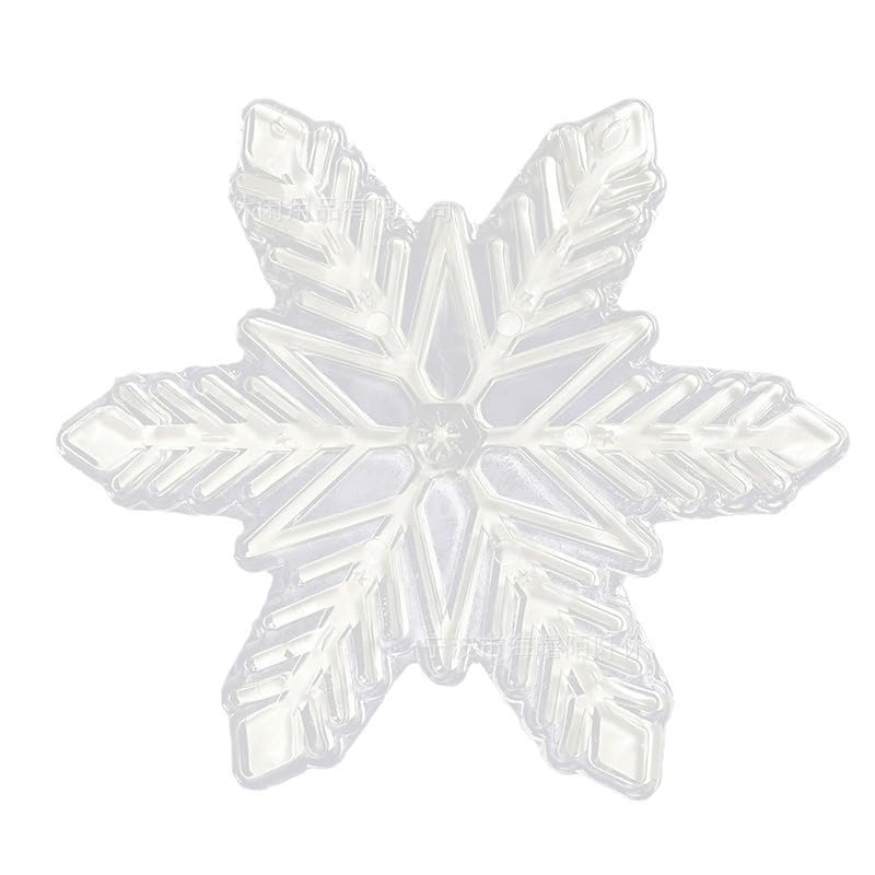 Snowboard Deck Pad Anti-Slip Snowflake Snow Crystal Strong Adhesive (White