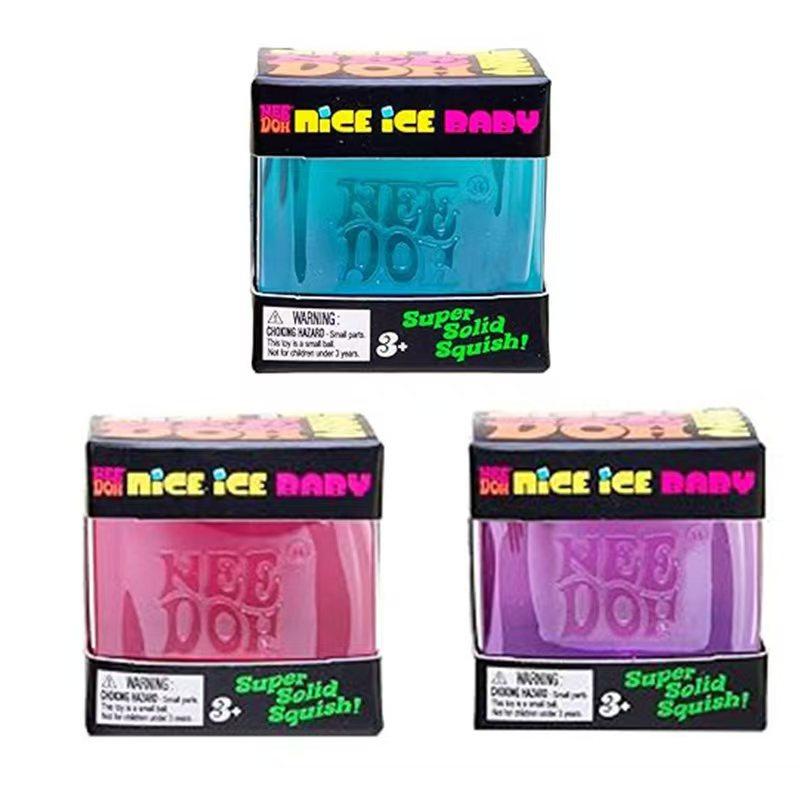 Super Popular Schylling Needoh Nice Cube Sensory Toy, Pinch And Pressure Reducing Cube, Squeezable Fidget Pressure Reducing Limi