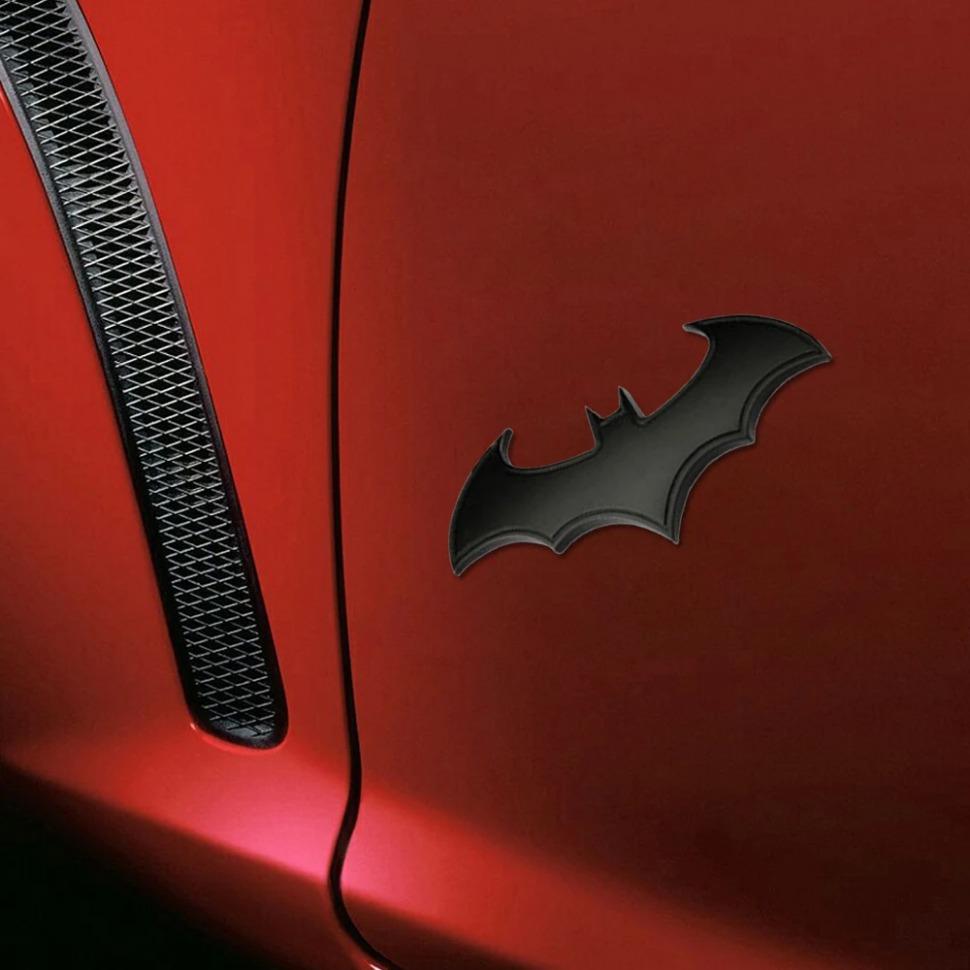 1PC Car Bat Shape Universal Exterior Badge Stickers Car Body Trunk Styling Decoration Logo Bat Stickers Auto Accessories