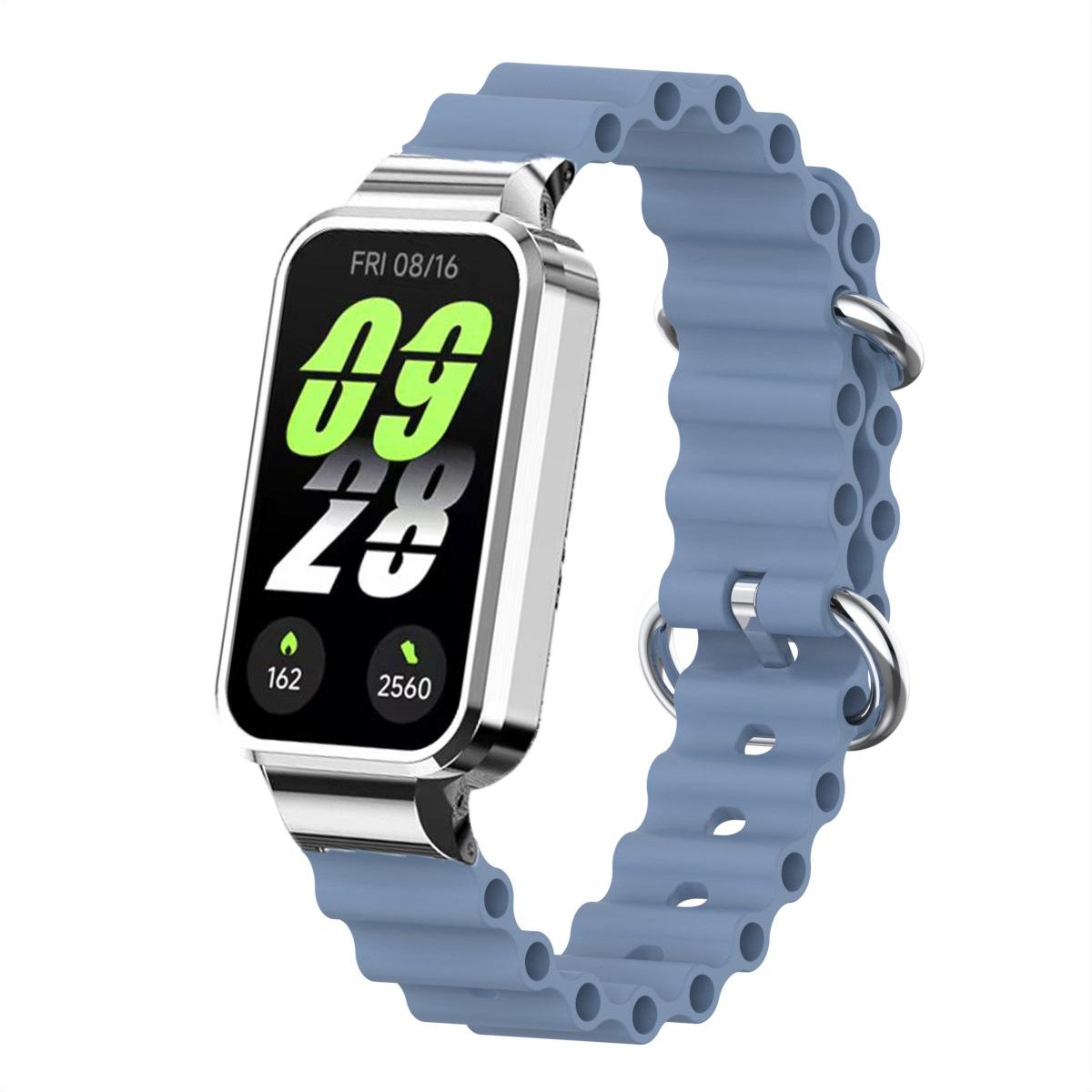 

Для Xiaomi Smart Band 9 Active Watch Band Bracelet for Redmi band 3 Wrist Replace Replacement Accessories лаванда сірий колір
