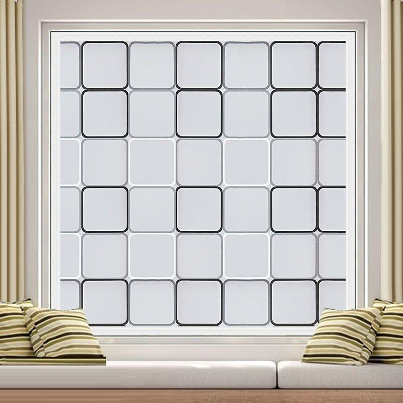 

Зимняя термоусадочная пленка для окон, теплоизоляционная, ветрозащитная, теплая, энергосберегающая, полупрозрачная, с квадратной решеткой, изоляционная штора 60x60cm&Velcro
