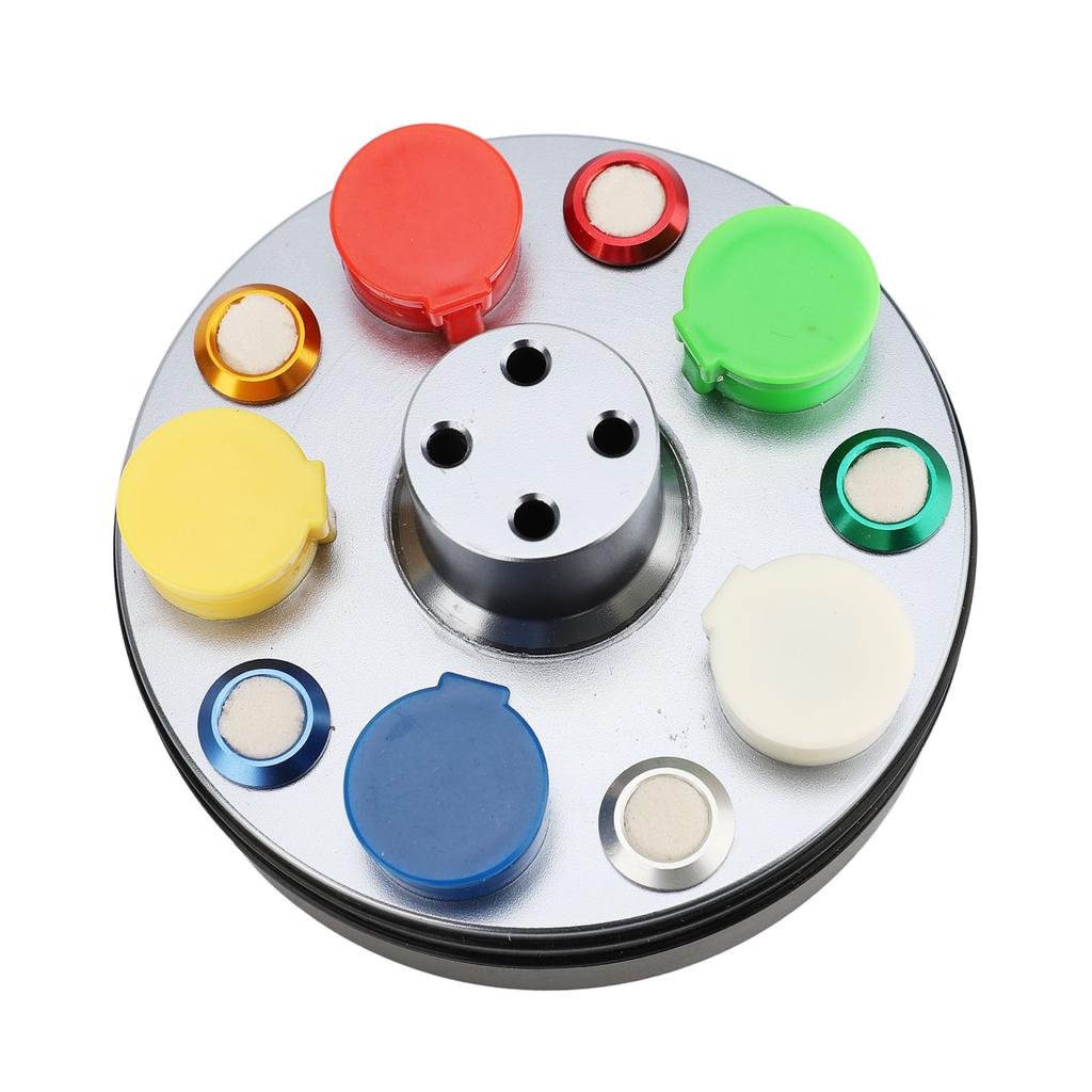 Watch Oil Dip Tool with Dust Cover 5 Dish Rotatable Repairing Tool Watch Grease Cup Holder for Watchmakers