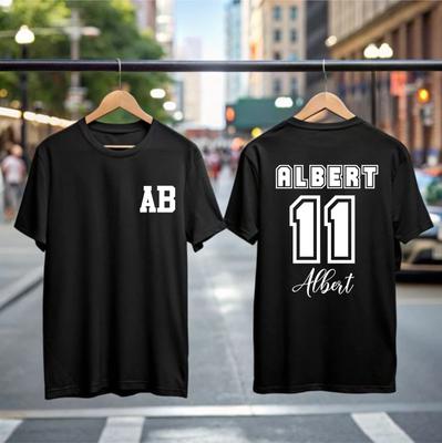 Personalisiertes Fußball T-Shirt Benutzerdefinierter Name und Trikotnummer Kindergeburtstagsgeschenke