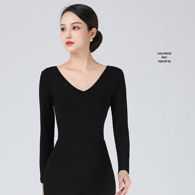 Women's Slim-fit Elegant Dance Practice Suit - Fashion Show and Etiquette Training Set