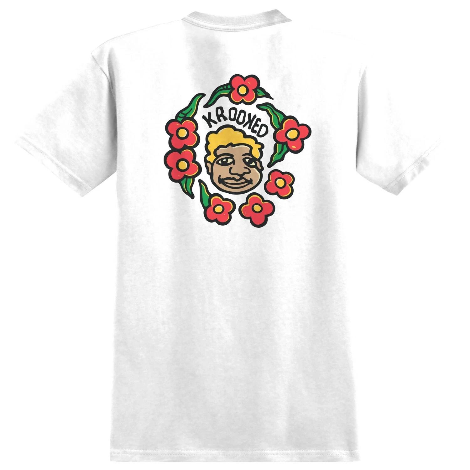 Krooked Skateboards Shirt Krooked MG White White S