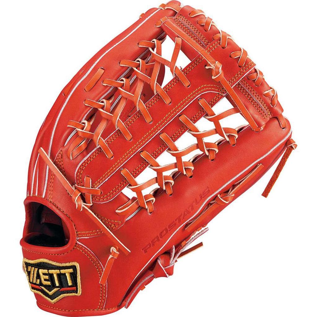 ZETT Pro Status Softball D Orange Size BRGB30277 Glove, Outfielder's Glove, Right-Handed Throw, (5800), 9,