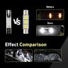 10PCS T6 Car LED Reading Light, 5050-3SMD Flat Head Dual Tip 180° Lighting Lamp, 12V Plug and Play Interior Lighting Kit, Universal for Car Sun