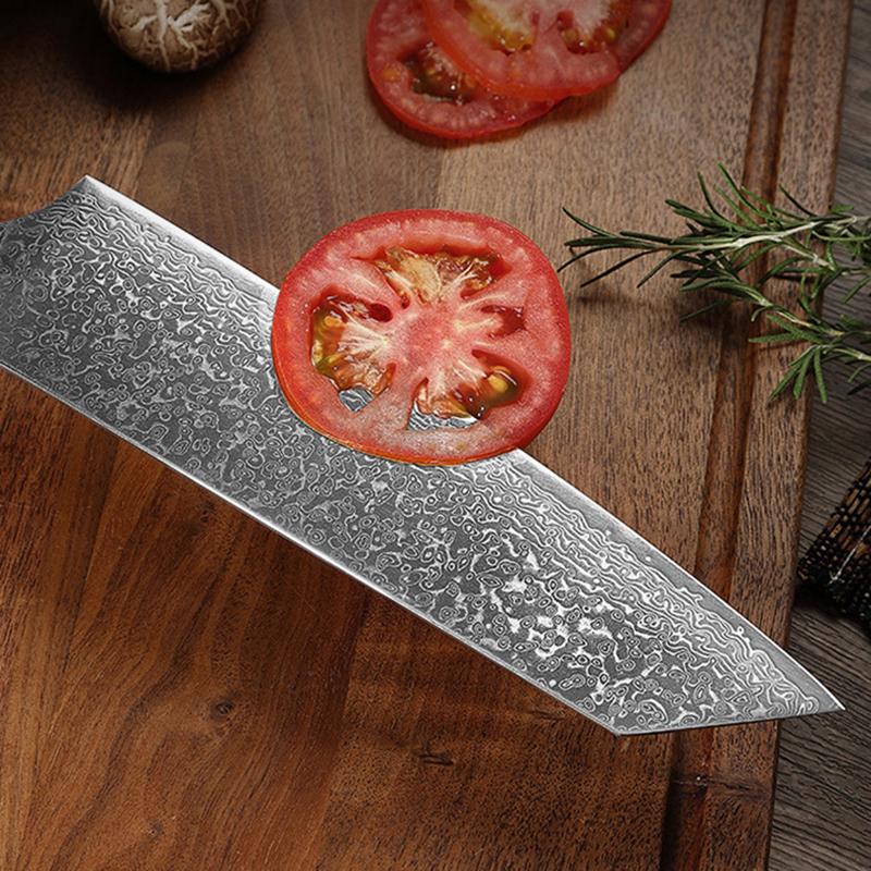 8 Inch Kiritsuke Knife 67-layers Damascus Steel Blade Chef Slicing Vegetable Cleaver Meat Japanese Kitchen Knives Wood Handle