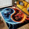 Yin Yang Dragons Living Room Nonslip Area Rug Soft Carpet For Bedroom Game Playroom Sofa Office Home Decor Doormat Christmas Gift C9301995
