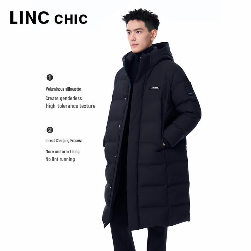 Jinyujie 2025 Unisex Long Goose Down Puffer Jacket