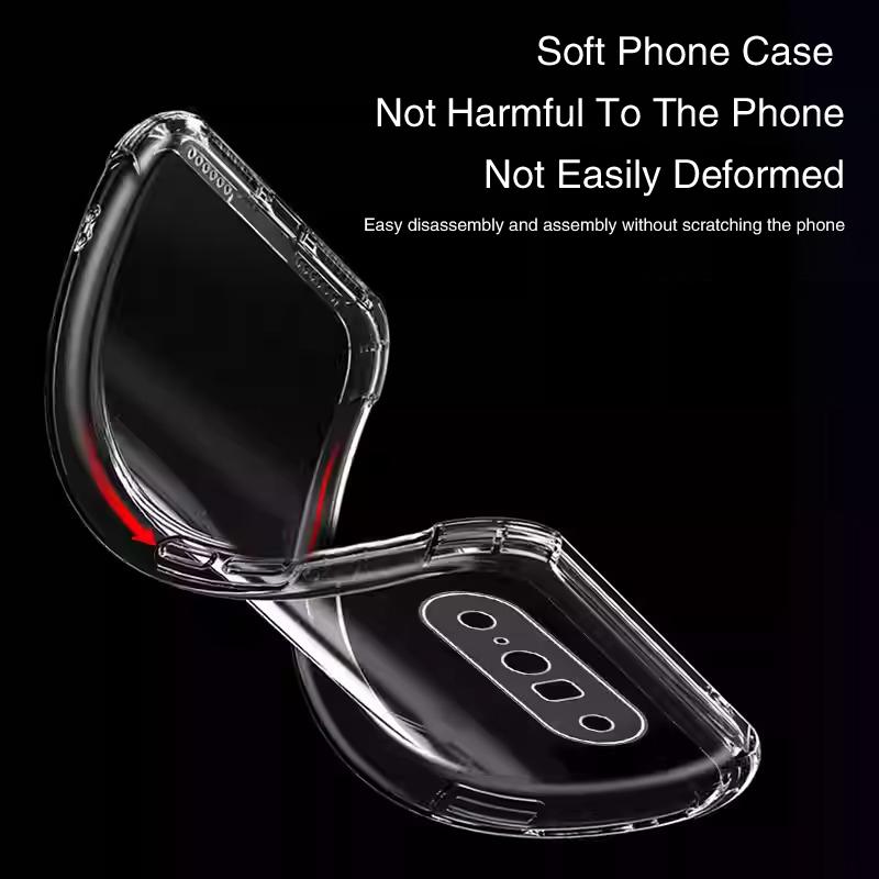Soft Silicone Case for Google Pixel 10 Pro/10 Pro XL 5G Airbag TPU Transparent Protective Phone Cover Slim Fit Shockproof Design