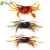 HENGJIA Soft Lure Ice Fishing Sinking Crab-Shape Silicone Bait With Hook Anti-Snag Design Winter Use