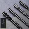 Creative Guangkuai Alloy Tableware: Stylish Non-Bamboo, Non-Steel Chopsticks for Hotel and Home Use.