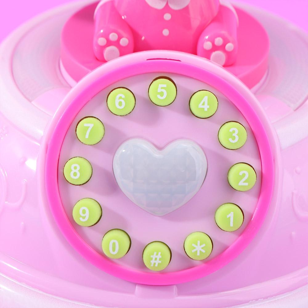 Mit Musik Sound Licht Simuliertes Telefon Spielzeug Kaninchen Simulation Festnetztelefon Kinder Geschenk