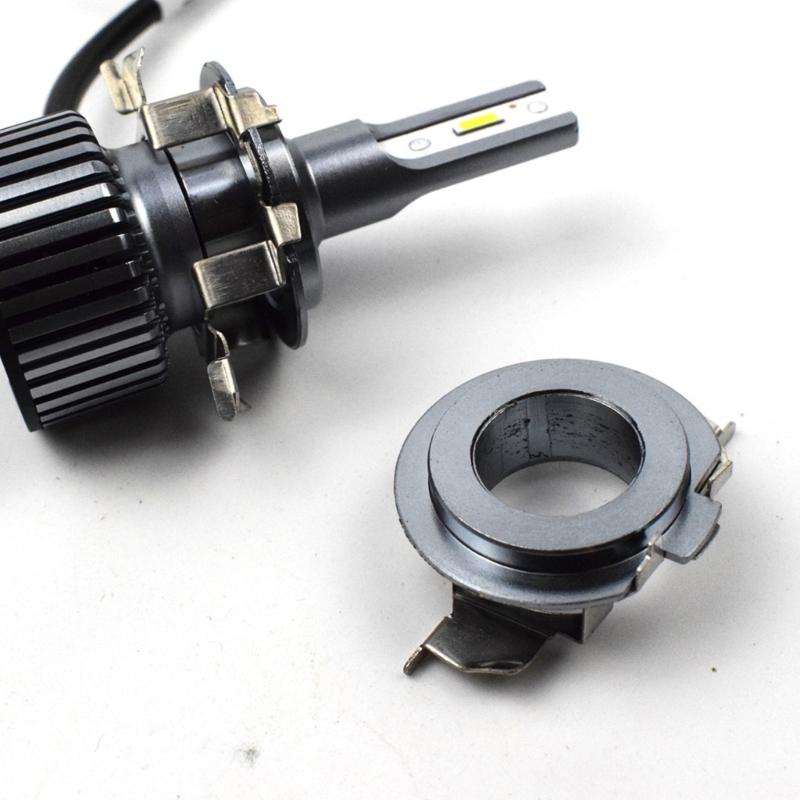 Automotive H7 Headlight Holder Clips Metal Construction For LED Bulb Stability During Vehicle Motion