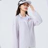 1011 popular couple summer sunscreen clothes men's elastic breathable skin clothes women's sports and leisure removable hat thin jacket