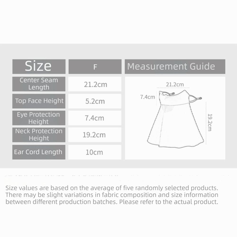 Shoulder/Neck Protection Sunscreen Seamless Face Mask UPF100+ 360° Wrap-around Facekini  Outdoor