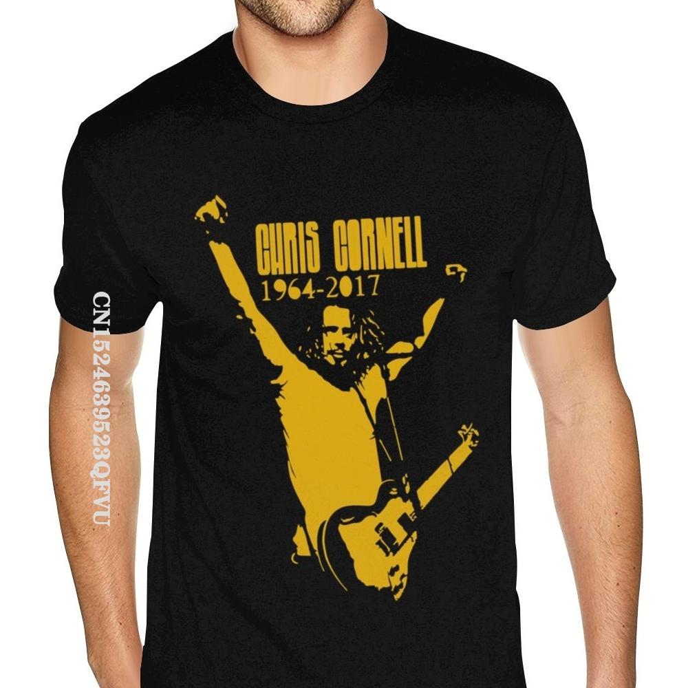 Chris Cornell Soundgarden Custom T-Shirt Für Mann Irische Grafik-T-Shirts T-Shirts Oberteile Hemden Süß Baumwolle Lässig Party Herren M bunt