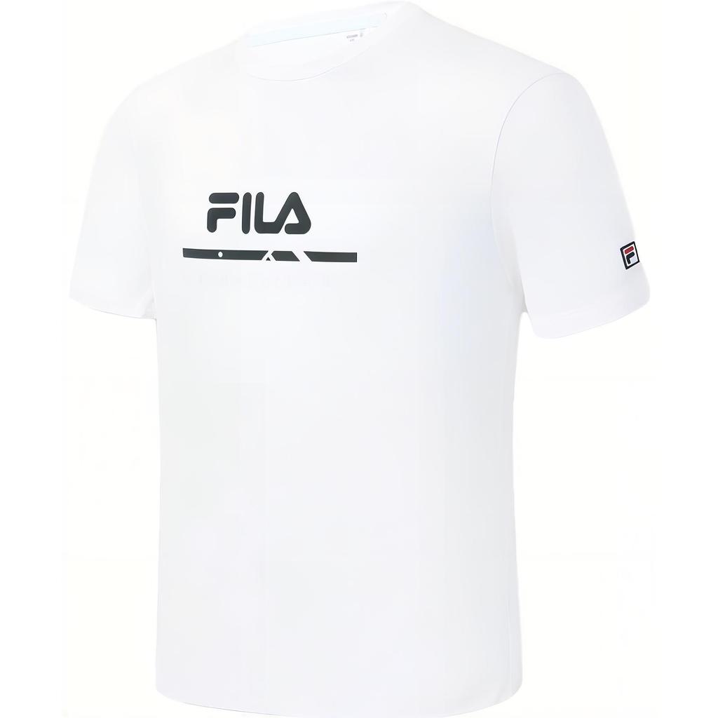 FILA Fashion Letter Tennis Short Sleeve T-Shirt Men Tops White A11M323118F-WT