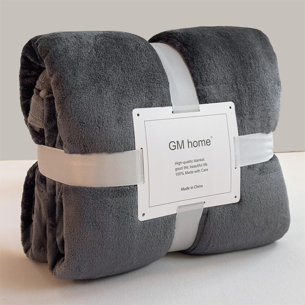 Super Thick 320g Solid Color Aviation Blanket Air Conditioner Car Office Class A Nap Blanket