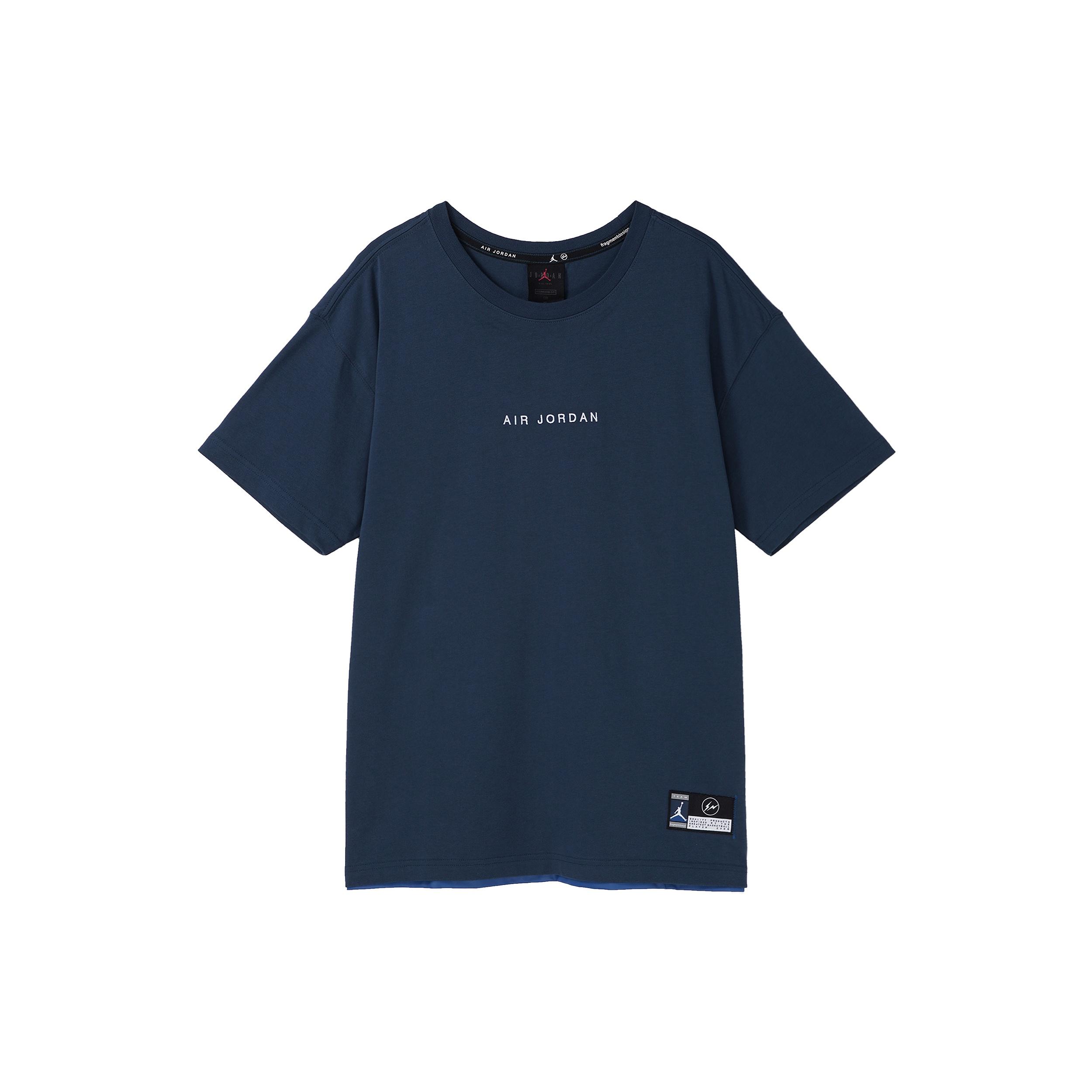 Air Jordan x Fragment Design FW Street Style Collaboration Cotton Logo s Men Blue Men s DA2986-414 S