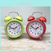 3in Fashionable Personalized Metal Bell Alarm Clock With Night Light Suitable For Students