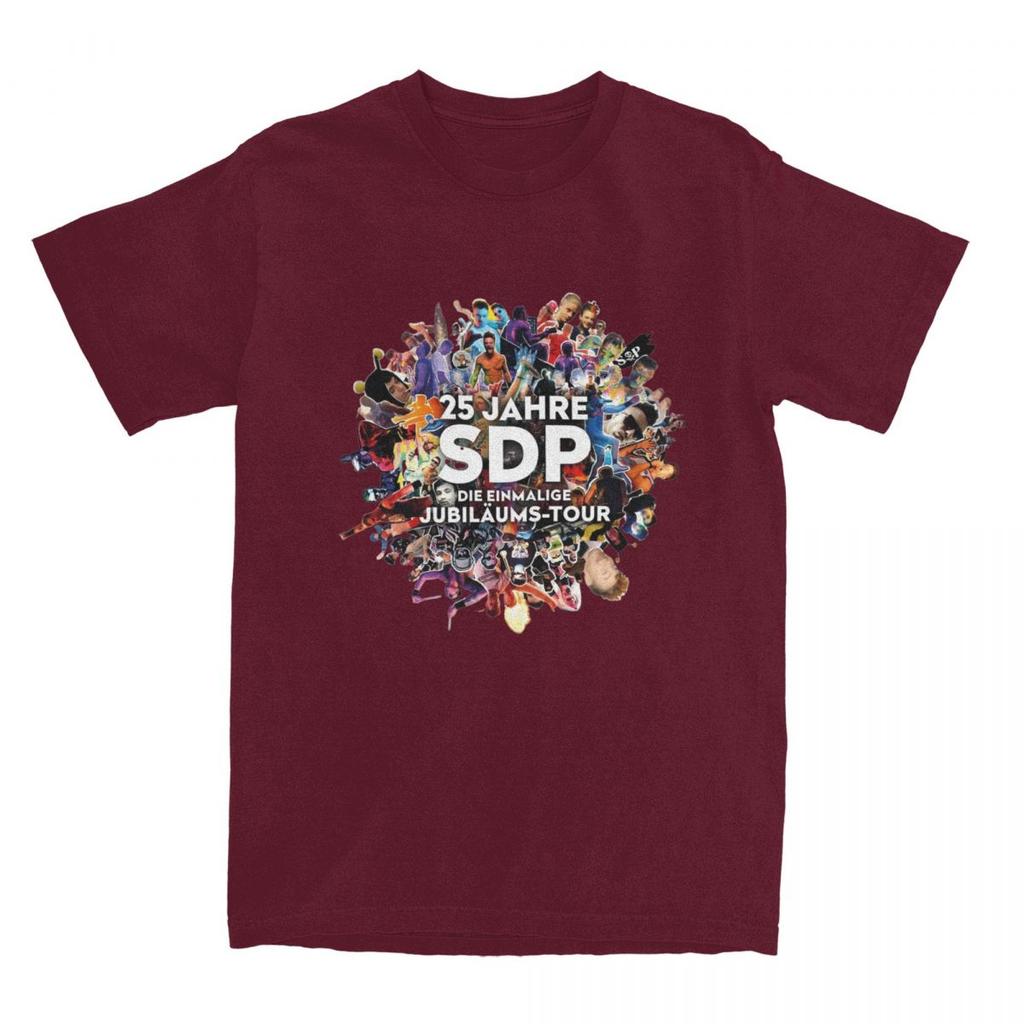 Sdp Band Music Singer 2024 Tour Maglietta Uomo Y2K Tedesca Cotone Magliette Estive Girocollo Harajuku T-Shirt Casual Taglie Forti Top