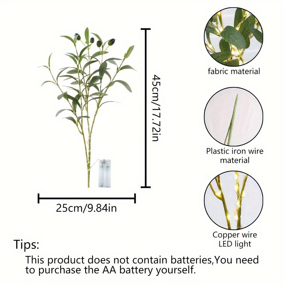 1pc Olive Branch LED Light, Lâmpada de decoração moderna para casa para ambiente festivo, casamento, aniversário, festa, ideal para armário, mesa de jantar, decoração de café