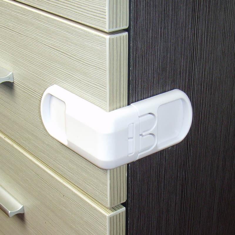 Baby Safety DrawerDouble snap multifunction Lock Anti-Pinching Hand Cabinet Lock Baby Safety Protection From Children Security