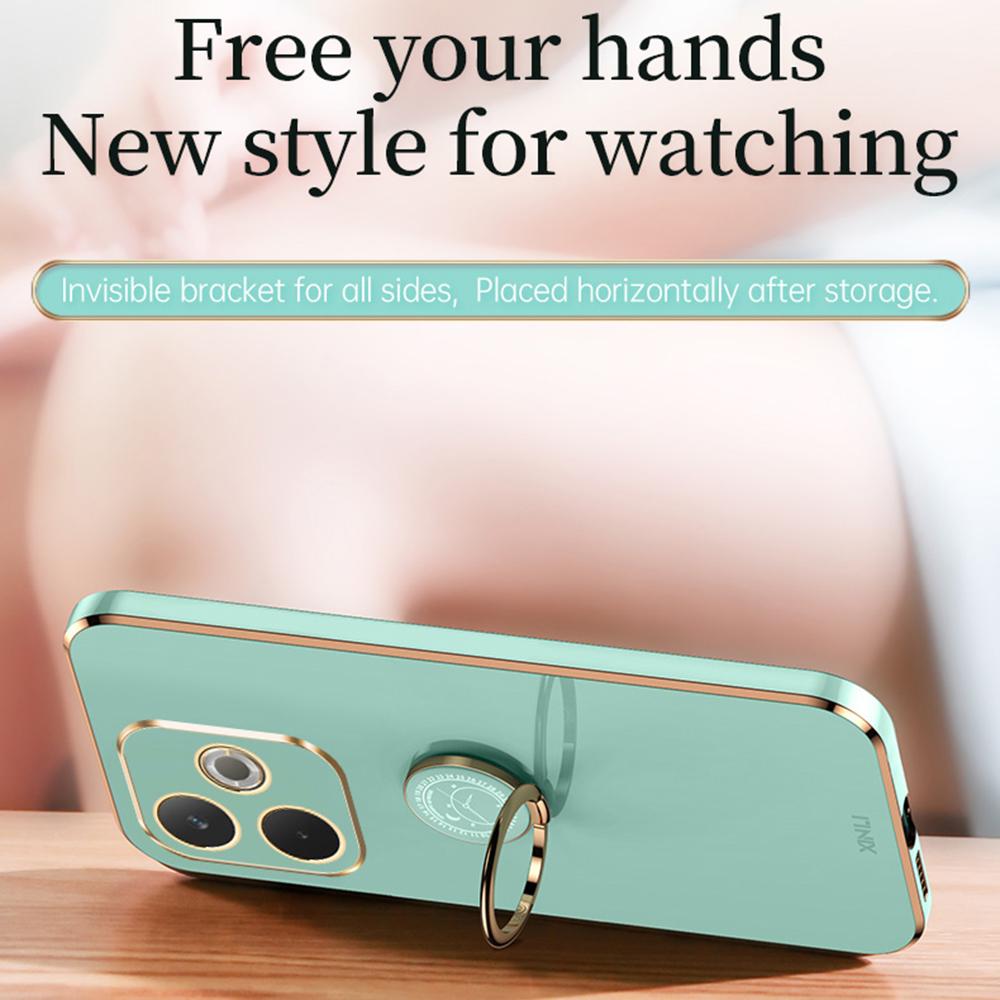 XINLI For Oppo A5 Pro 4G (Global)/5G (Global)/A5 Energy 5G (China) Case Ring Kickstand Electroplating TPU Phone Cover