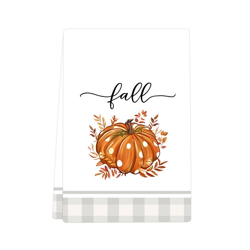 JIT Dropshipping Thanksgiving & Halloween Microfiber Kitchen Towels - Holiday Decorative Dish Towels