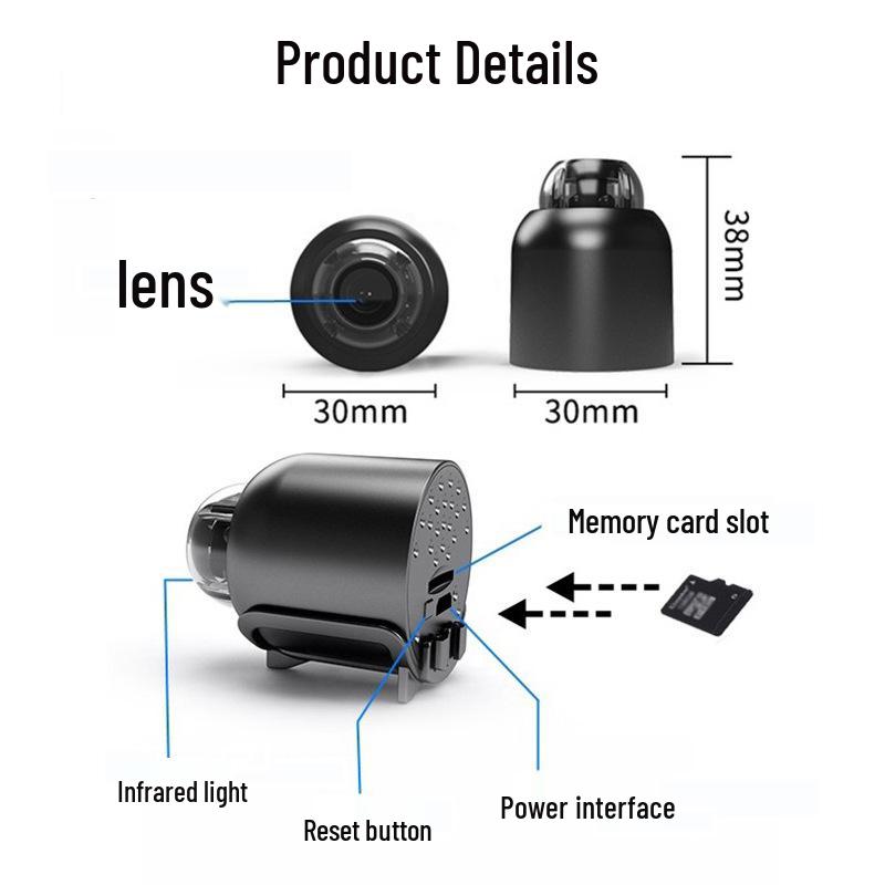 Global Wireless WiFi Camera with Infrared Night Vision and Smart Mobile Monitoring