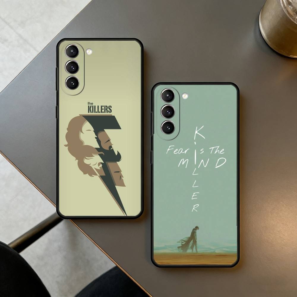 B-Band T-The K-Killers Phone Case For Samsung S25,24,23,22,30,21,10,9,Ultra,Plus,Lite,FE,4,5 G Soft Black Case