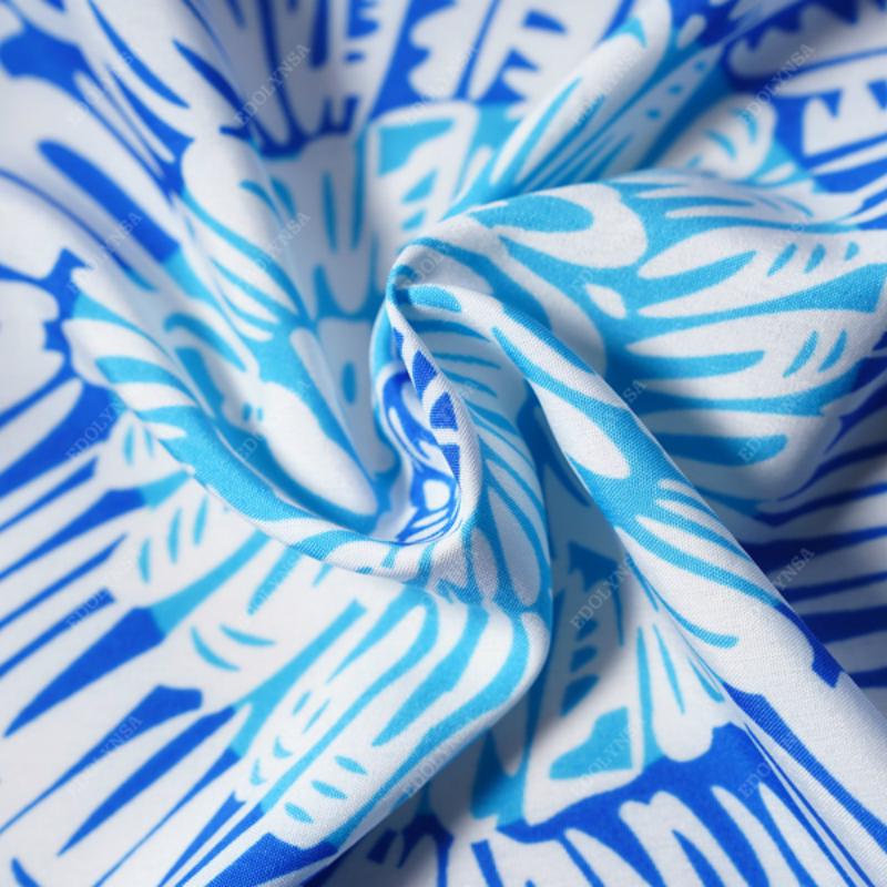 2020 Edolynsa Long Print Beach Cover up Pareos de Playa Mujer Beach Wear Plus size Bikini Cover up