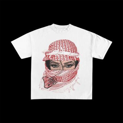 T-shirt in Cotone Estiva Vintage Hiphop Y2K Harajuku Stampa Grafica Streetwear Punk Top High street Grunge Goth T-shirt a Manica Corta