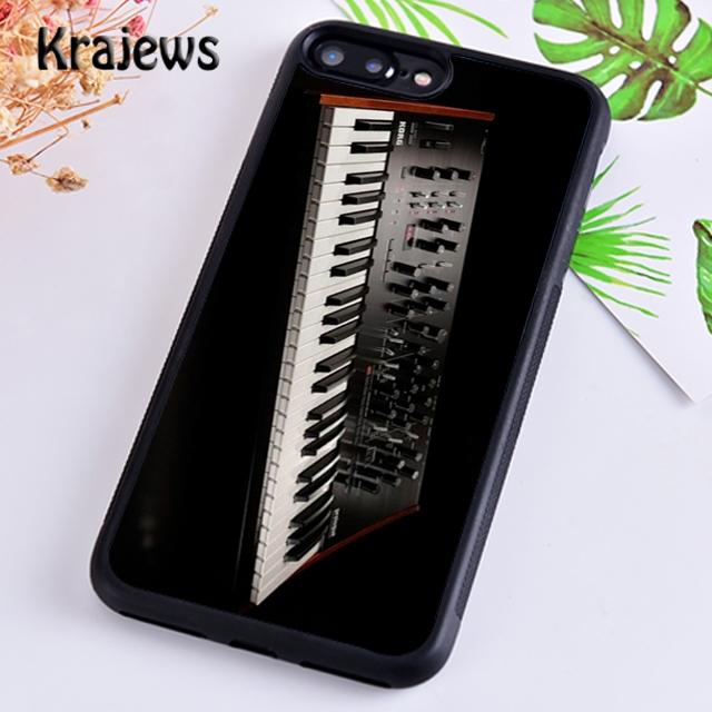 Krajews Vintage Synth Synthesizer Moog Print Phone Case For iPhone 17 Air 16 15 14 Plus 11 12 13 Pro Max Coque
