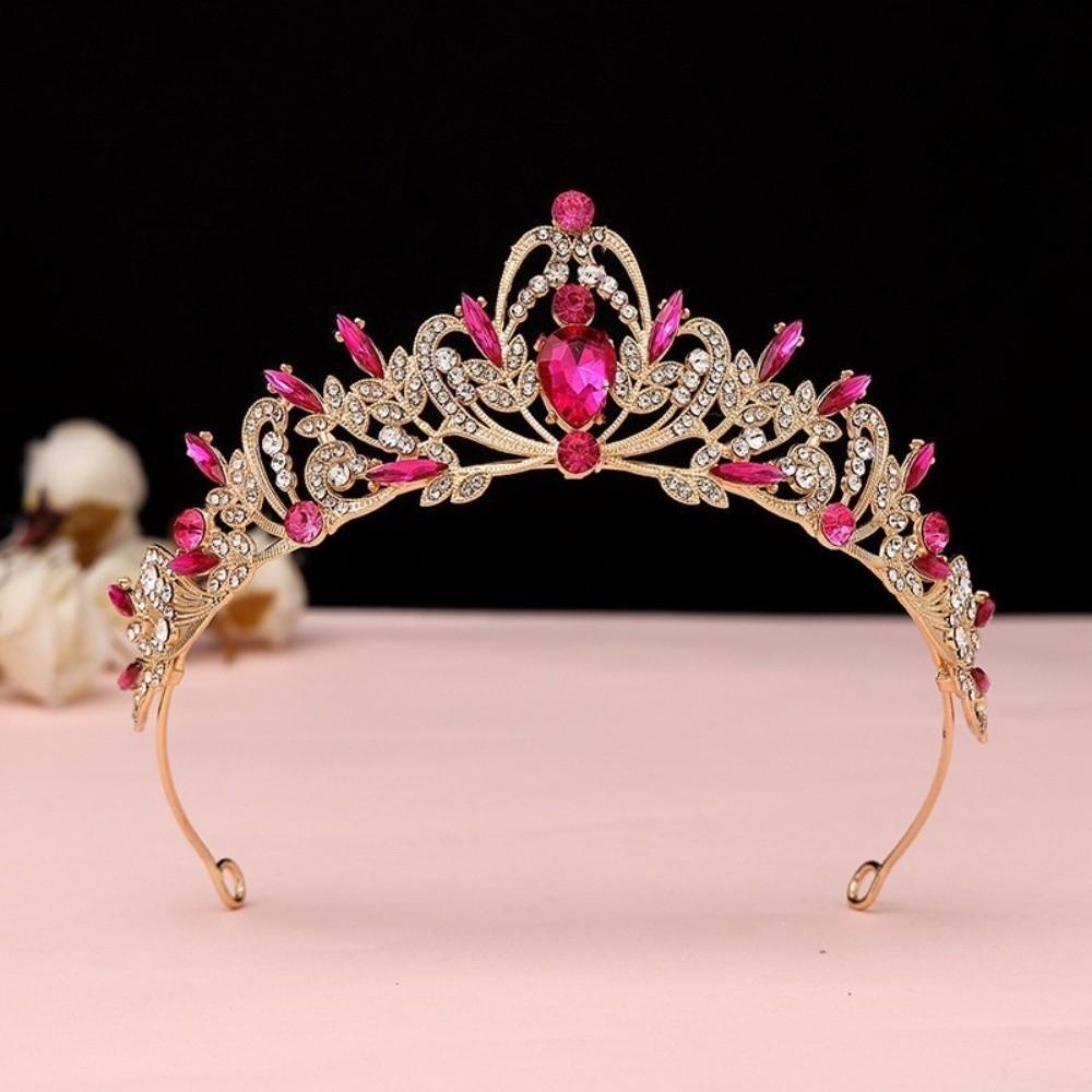 Alloy Queen Princess Crown Baroque Bridal Headband Vintage Bride's Crown Birthday Gift