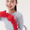 QUAFE LABEL KNITTED MITTENS_red