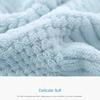 Thickened Auspicious Plaid Coral Velvet Large Bath Towel Household Adult Shower Towel, Absorbent and Quick Drying Beach Towel