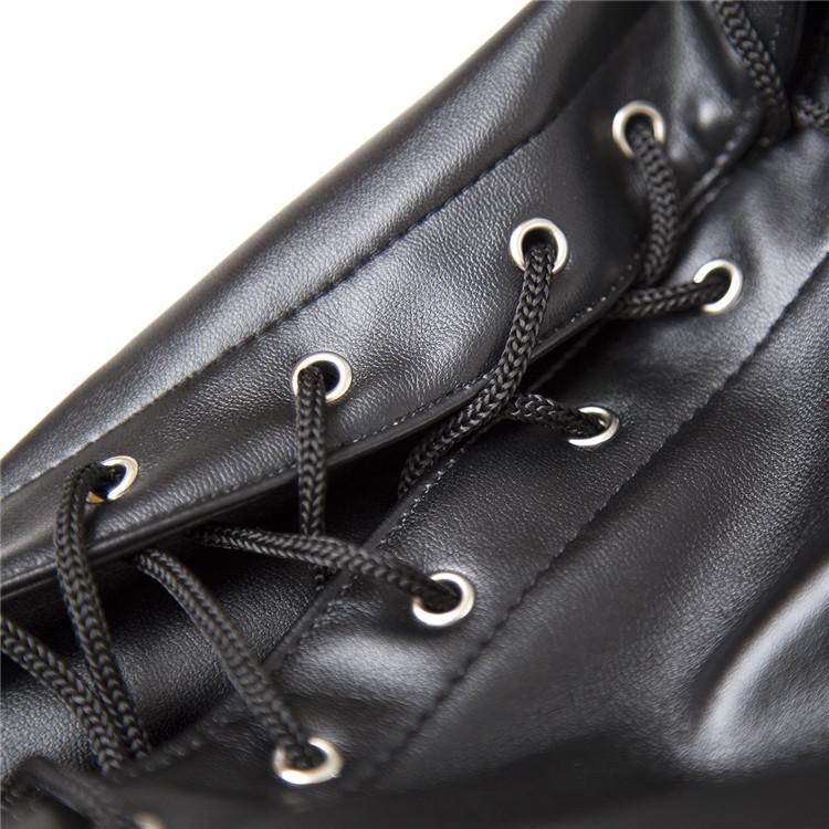 BDSM Sex Maske Spielzeug für Erwachsene Fetisch Sex Spielzeug Sklave Kopfbedeckung Leder Harness für Frauen