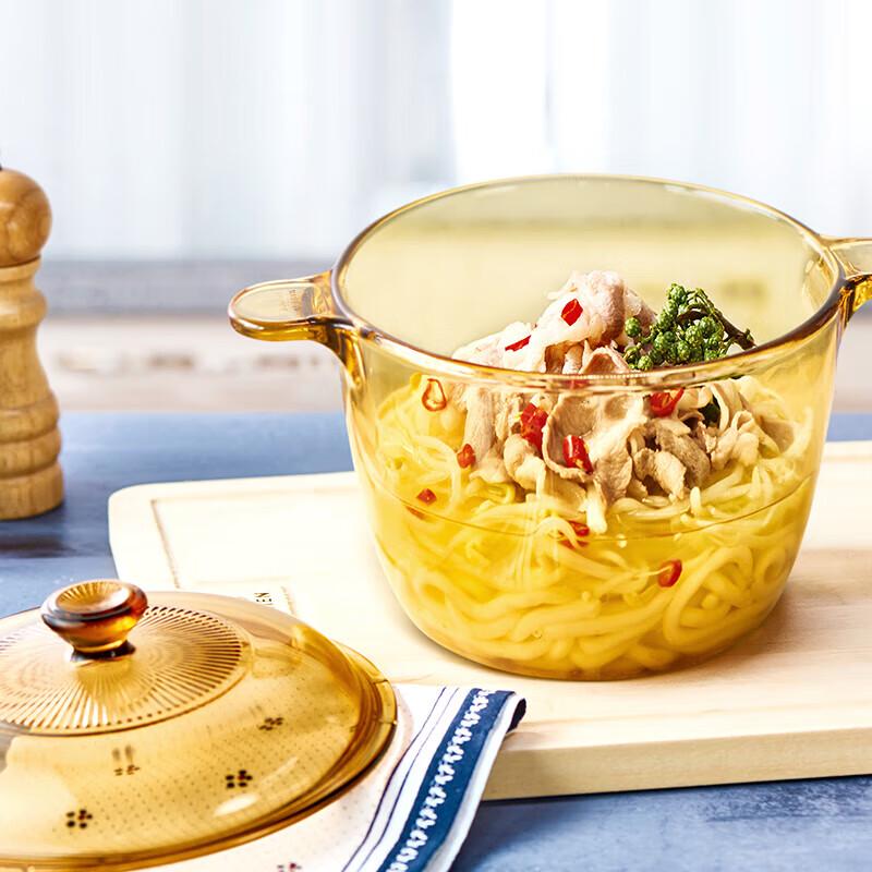 Corning JINGCAI Life 16-Piece Transparent Glass Cookware Set