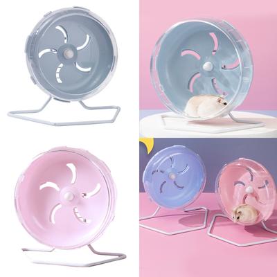 Hamster Wheel Cage Toy Running Wheel for Small Animal Playful Exercise Wheel Pet Habitat Decor for Hedgehogs Chinchillas