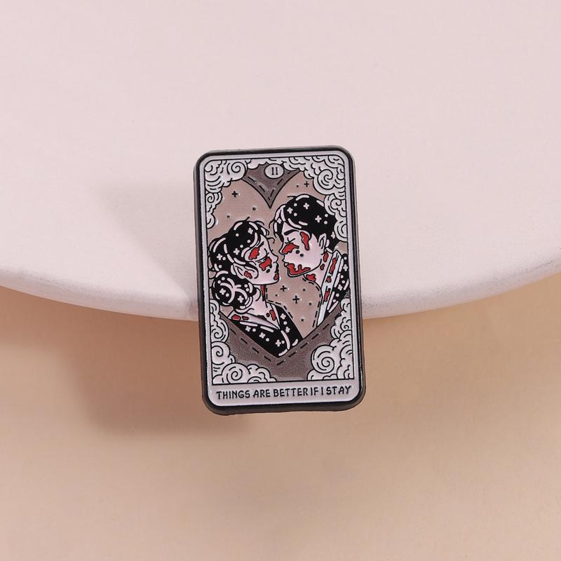 Band Album Enamel Pins Punk Music Horror Lover Tarot Brooches Lapel Badges Custom Music Jewelry Gift for Fans Friends
