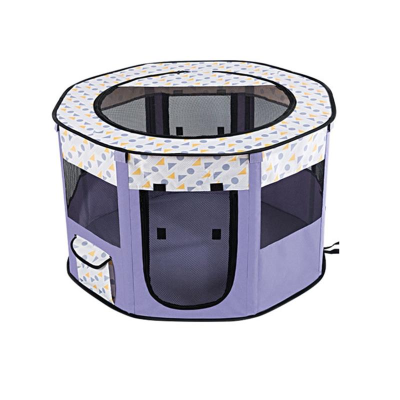 Dog Playpen with Door and Top for Small Dogs Indoor Exercise  Pet Tent Playground for Cats Multiple Colors S/for M