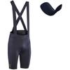 DECATHLON Comfortable Lightweight Bib Sports Shorts Men's Black