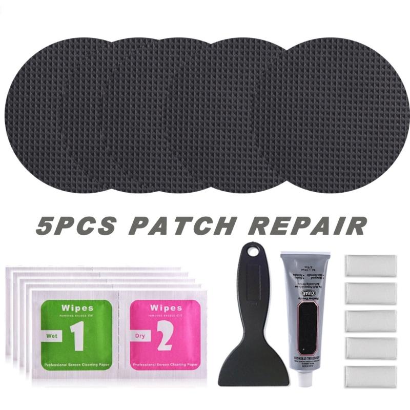 Trampoline Mat Patches Repair KIts Puncture Repair Patches Waterproof Trampoline Fixing KIts for Holes and Tears