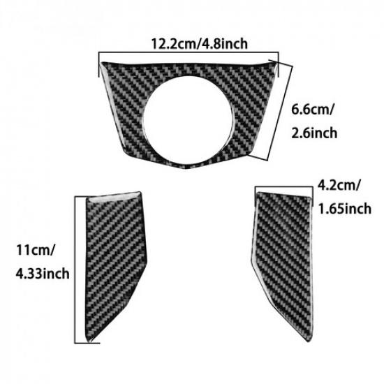 1PC Carbon Fiber Front Ignition Lock Cap Trim for BMW C400GT -