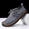 Hollow mesh shoes casual and lightweight one-pedal large-size sports tide stream shoes soft-soled low-top men's shoes