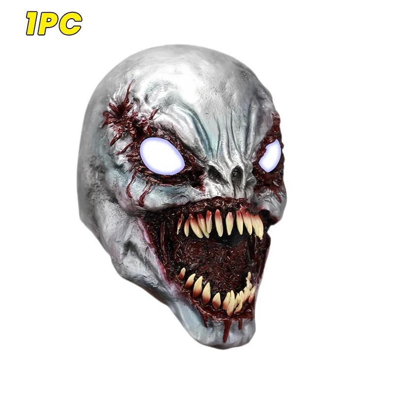 Movie 2025 New Venom Led Mask Helmet Mask Latex Halloween Gloves Cosplay Funny Masquerade Props Costume Props Party Gift Kids