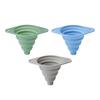 Collapsible Silicone Funnel Food Grade Foldable Kitchen Funnels for Oil Wine Transfer Heat Resistant Non-Stick Multifunctional Funnels